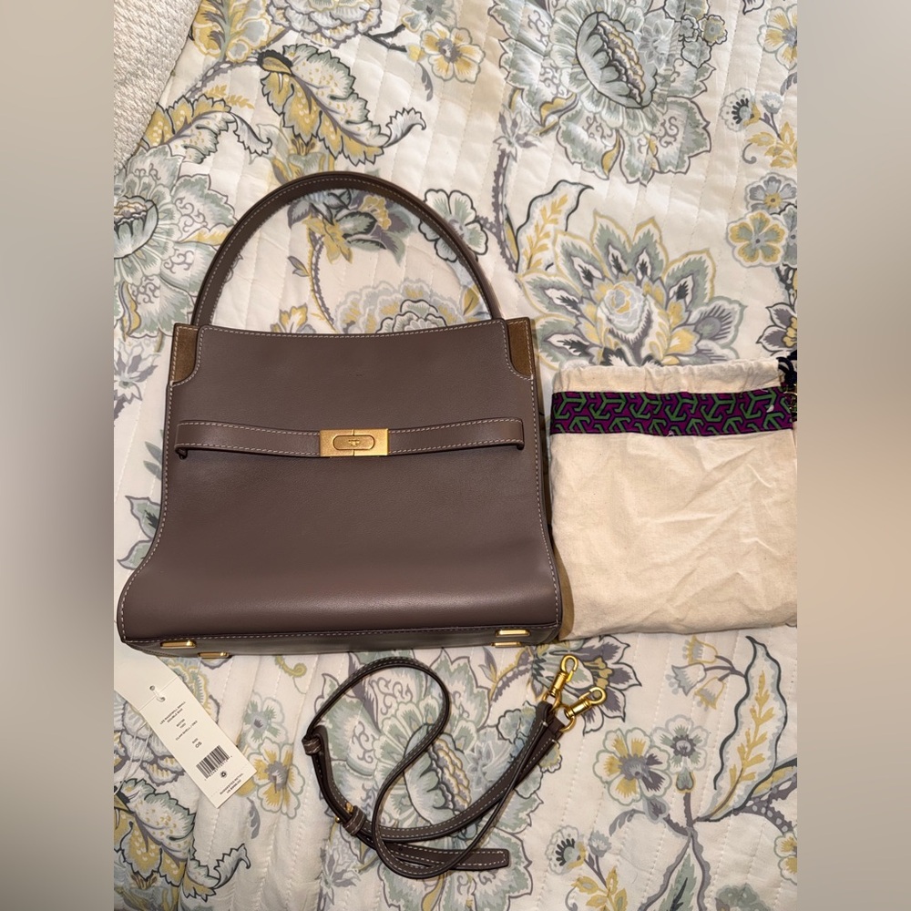 Tory Burch Lee Radziwill Shoulder Bag in Clam Shell - Picture 6 of 15